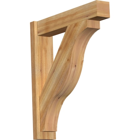 Ekena Millwork Funston Block Rough Sawn Outlooker, Western Red Cedar, 6"W x 28"D x 32"H OUT06X28X32FST05RWR